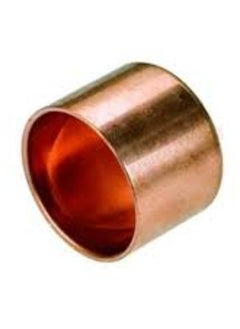 KNP Female Pipe Fitting Ending Cap Copper Connector Solder Water Installation 15mm is a copper connector used in water installations to seal the end of a pipe.