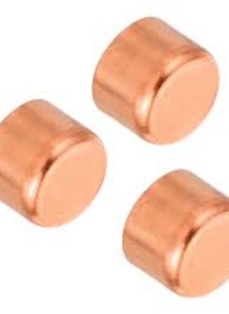 KNP - KNP Female Pipe Fitting Ending Cap Copper Connector Solder Water Installation 15mm is a copper connector used in water installations to seal the end of a pipe. - Image 1