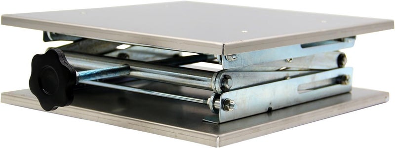 HFS (R) 8x8" Stainless Steel Lab Jack Lift Table Scissor Stand Platform Max. Height 10" Load 15kg/33lbs - Image 4