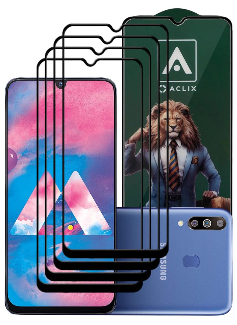 ACLIX 4 Pieces Antistatic ESD Dustproof Premium Quality High Definition Tempered Glass Screen Protector Designed For Samsung Galaxy M30 - Image 1