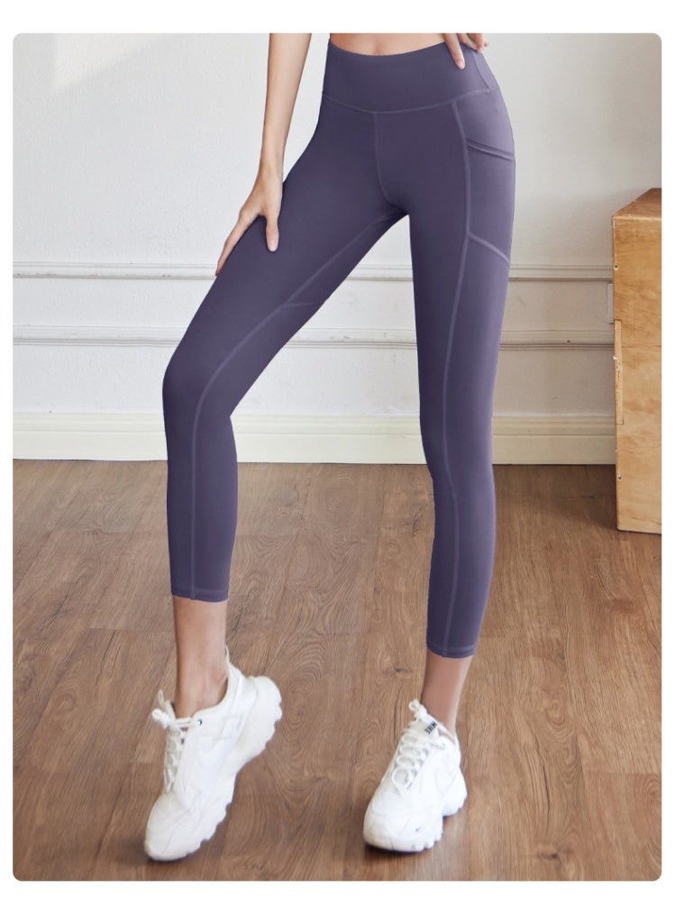 Seamless Yoga Pants Leggings Fashion Pocket Stretch Gym Running Wear Sportswear Track And Field Leggings  - Image 1