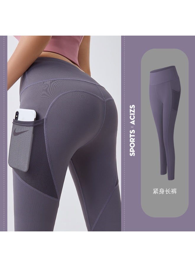 Seamless Yoga Pants Leggings Fashion Pocket Stretch Gym Running Wear Sportswear Track And Field Leggings  - Image 2