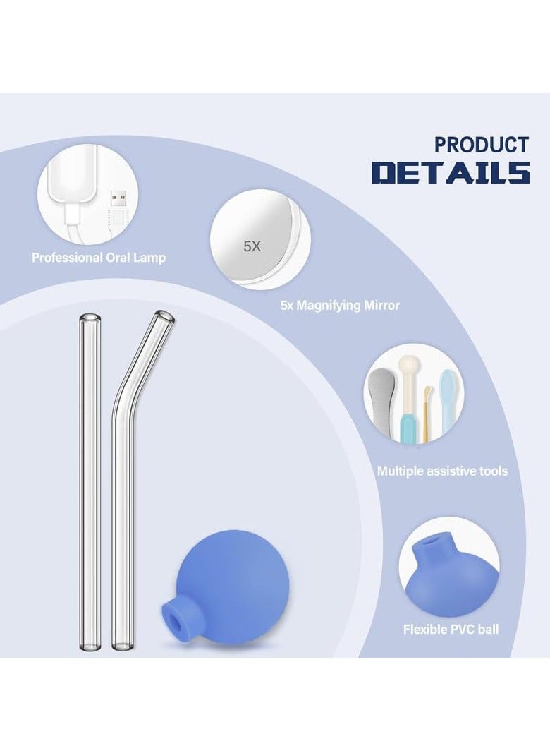 عام مجموعة مكونة من قطعة واحدة لإزالة حصوات اللوزتين، منظف فموي يدوي، جهاز شفط حصوات اللوزتين مع كرة شفط يدوية - Image 4