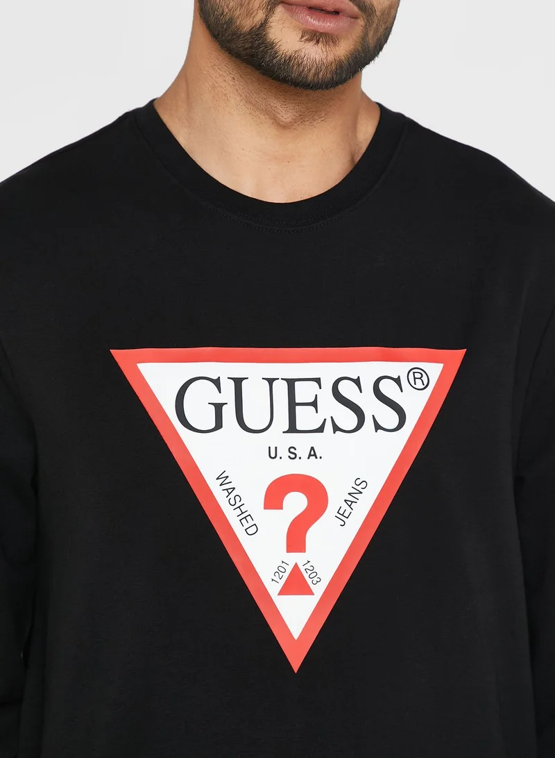 GUESS Logo Printed T-Shirt