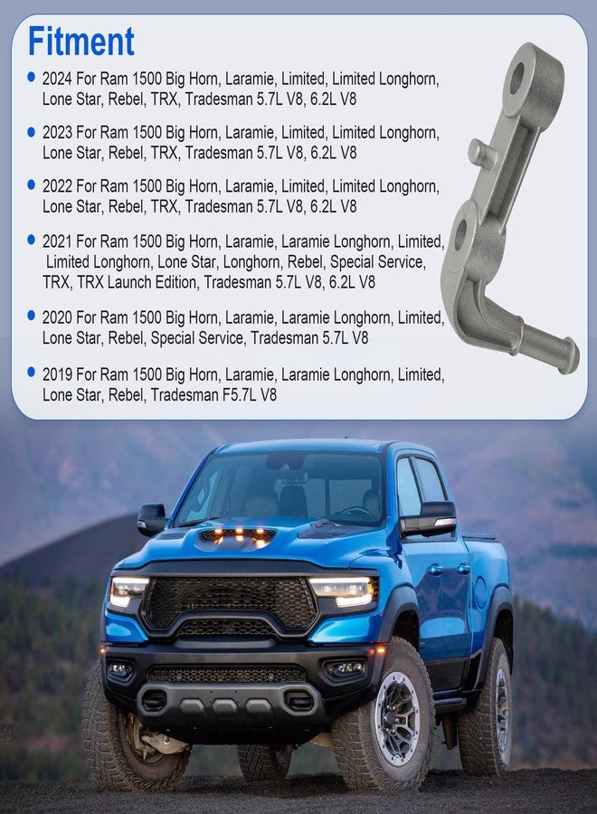 Jetuplusllc مجموعة دعامة كاتم صوت العادم الخلفي الأيسر من Jetuplusllc، جهة السائق، رقم القطعة 68275662AB، لسيارة رام 1500 سعة 5.7 لتر و6.2 لتر، موديلات 2019-2024 - Image 4