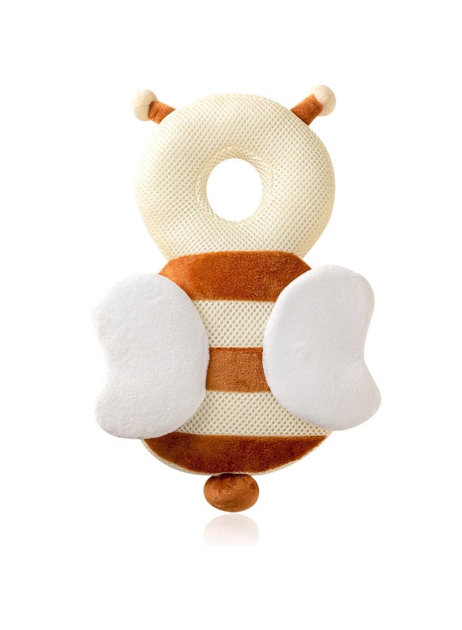 Minime Baby Head Protector Pillow Ear Safety 0-36 Months Off-White Cotton | Infant Head Safety Pillow Toddler Ear Protection Crawling Guard Anti Fall Soft Breathable - Image 1