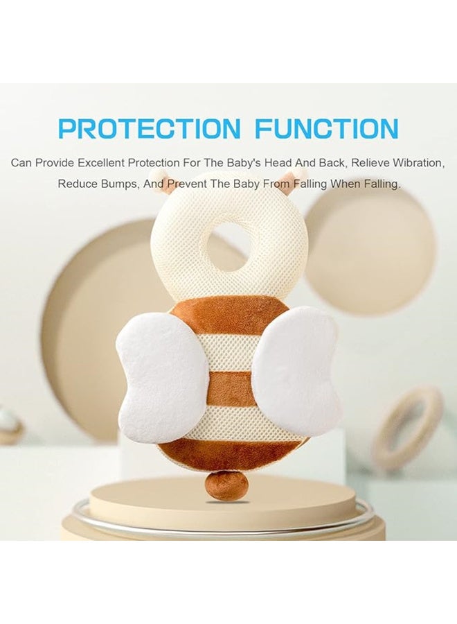 Minime Baby Head Protector Pillow Ear Safety 0-36 Months Off-White Cotton | Infant Head Safety Pillow Toddler Ear Protection Crawling Guard Anti Fall Soft Breathable - Image 5