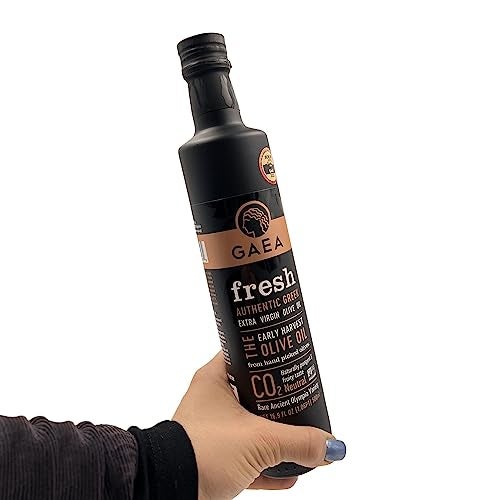 Gaea Fresh Greek Extra Virgin Olive Oil Single Origin EVOO 17 oz. Bottle - Image 4