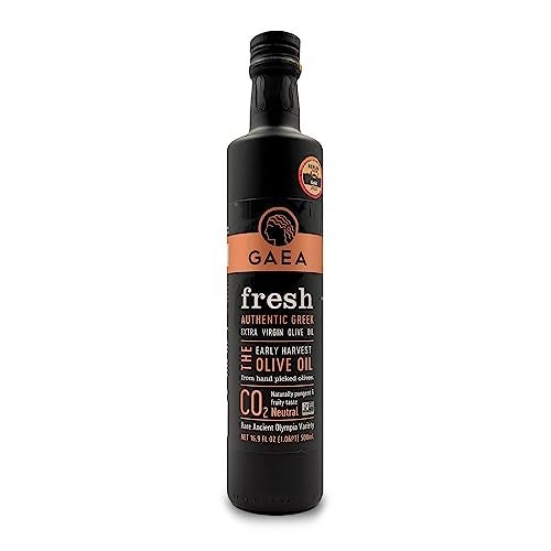 Gaea Fresh Greek Extra Virgin Olive Oil Single Origin EVOO 17 oz. Bottle - Image 1