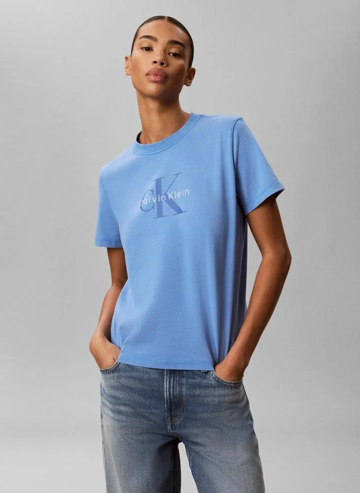 Washed Cotton Monogram T-shirt