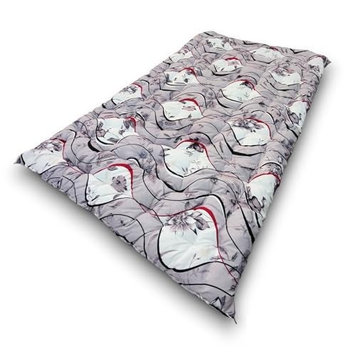 Deevine Craft Soft Cotton Foldable Mattress - Lightweight, Firm Single Gadda | 3D Design Print, 72x36 Inches (3x6 ft) | Portable for Picnic, 1 Sleeping Capacity (Purple White Mattress) - Image 5