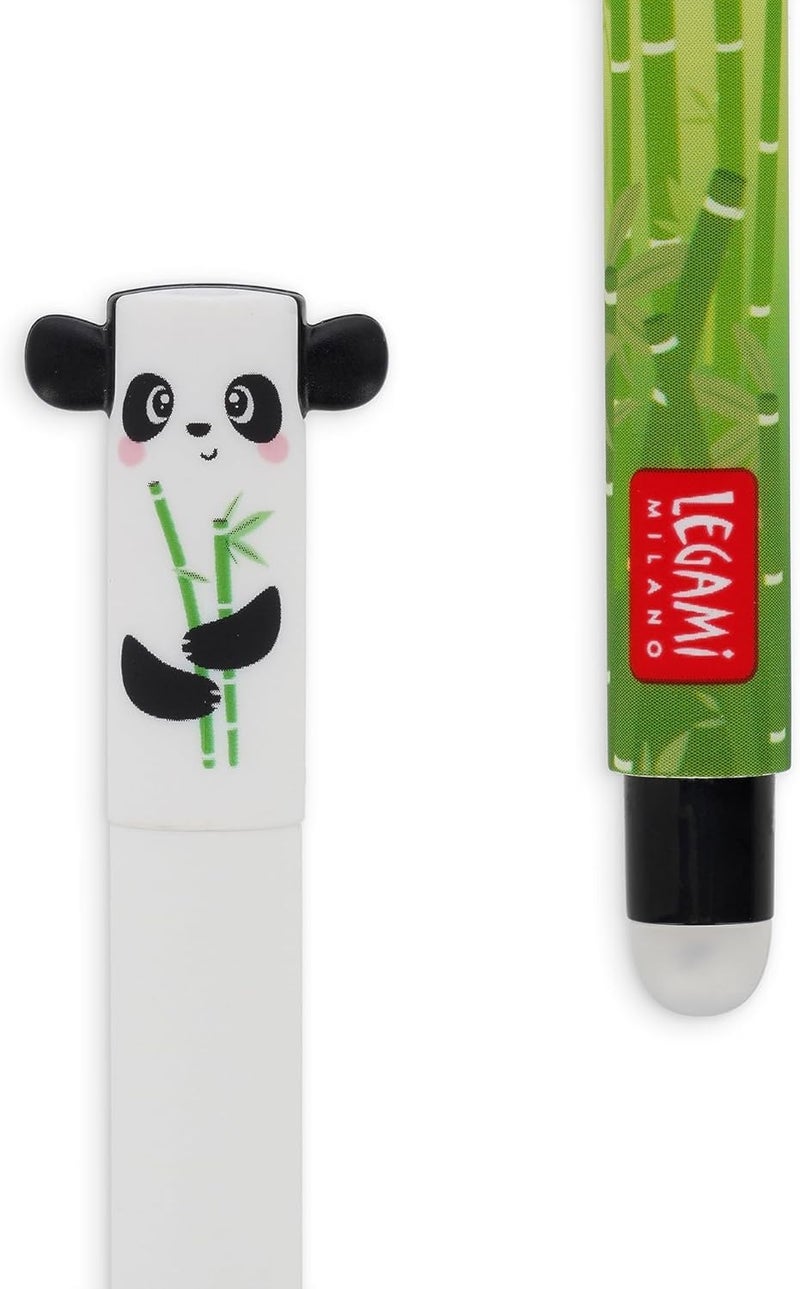 LEGAMI - Set of 12 Erasable Gel Pens with Thermosensitive Erase Ink, Range of ink colours & barrel designs, 0.7mm Tip, Animal Designs - Image 3