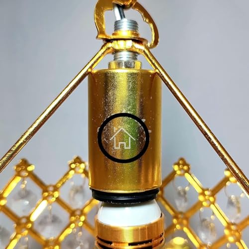 Ewings 160mm Crystal Pendant Chandelier for Ceiling | Luxury Hanging Light for Living Room, Dining Room, Hall | Antique Brass Finish with K9 Crystals | Decorative Jhoomar for Home Decor - Image 4