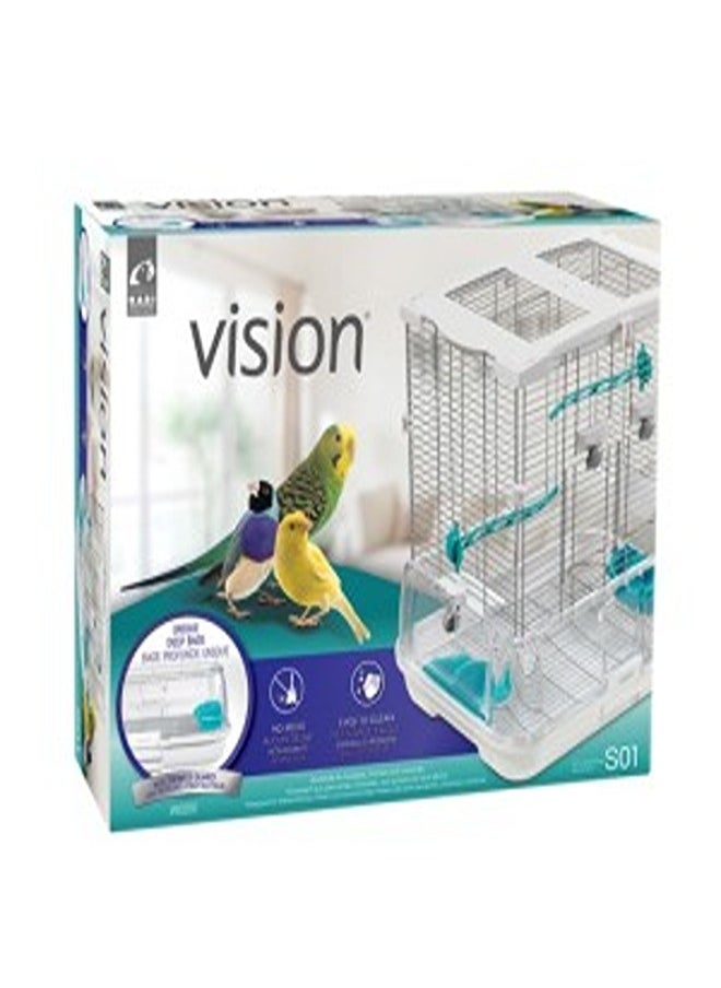 HAGEN - Vision Bird Cage for Small Birds - Single Height - 47.5 x 37 x 51 cm - Image 1