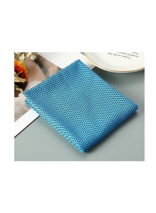 Generic Cooling Towel, Ice Sensitive Sweat Towel, Sports Quick Drying Ultra-Fine Fiber Cloth, Soft And Breathable Cooling Towel 30 * 90cm Light Blue  - Image 3