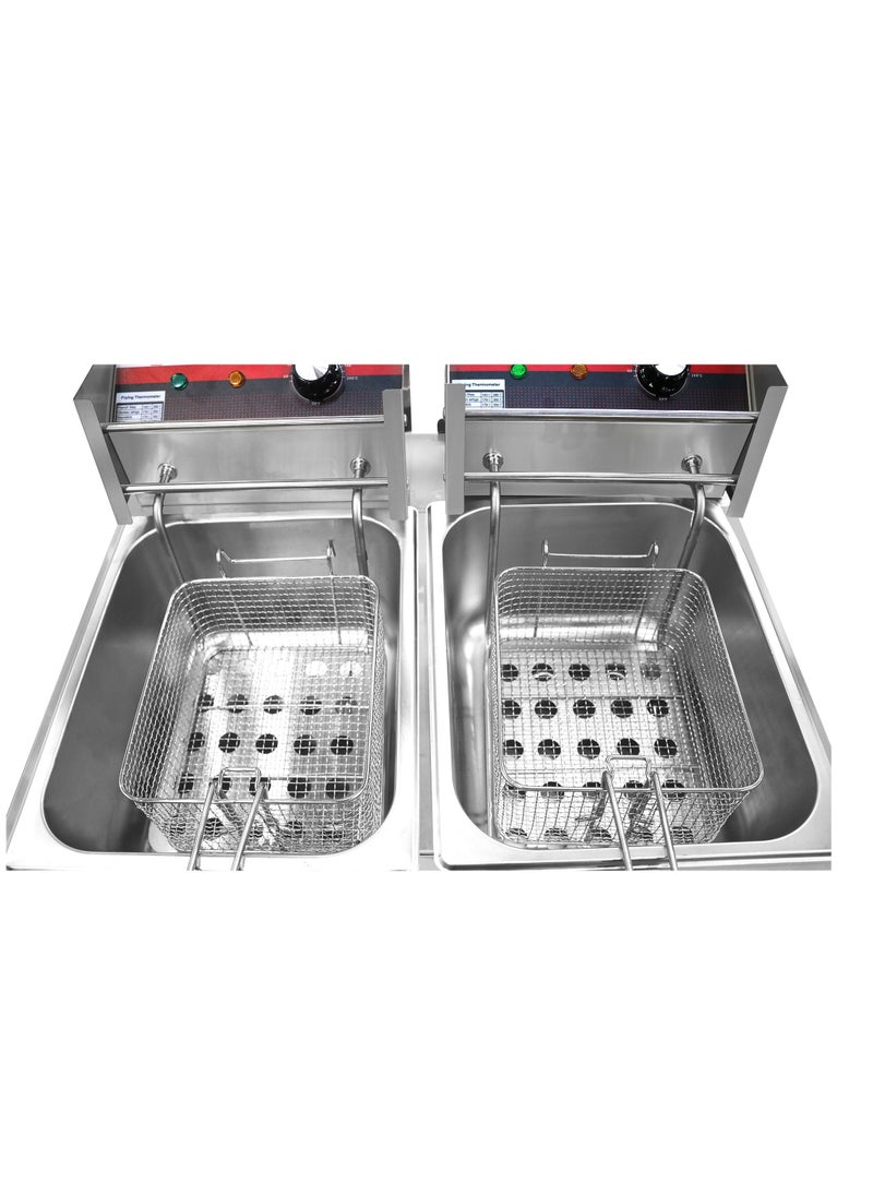 Grace - Grace Countertop Double Fryer  12L 5kW - Image 1