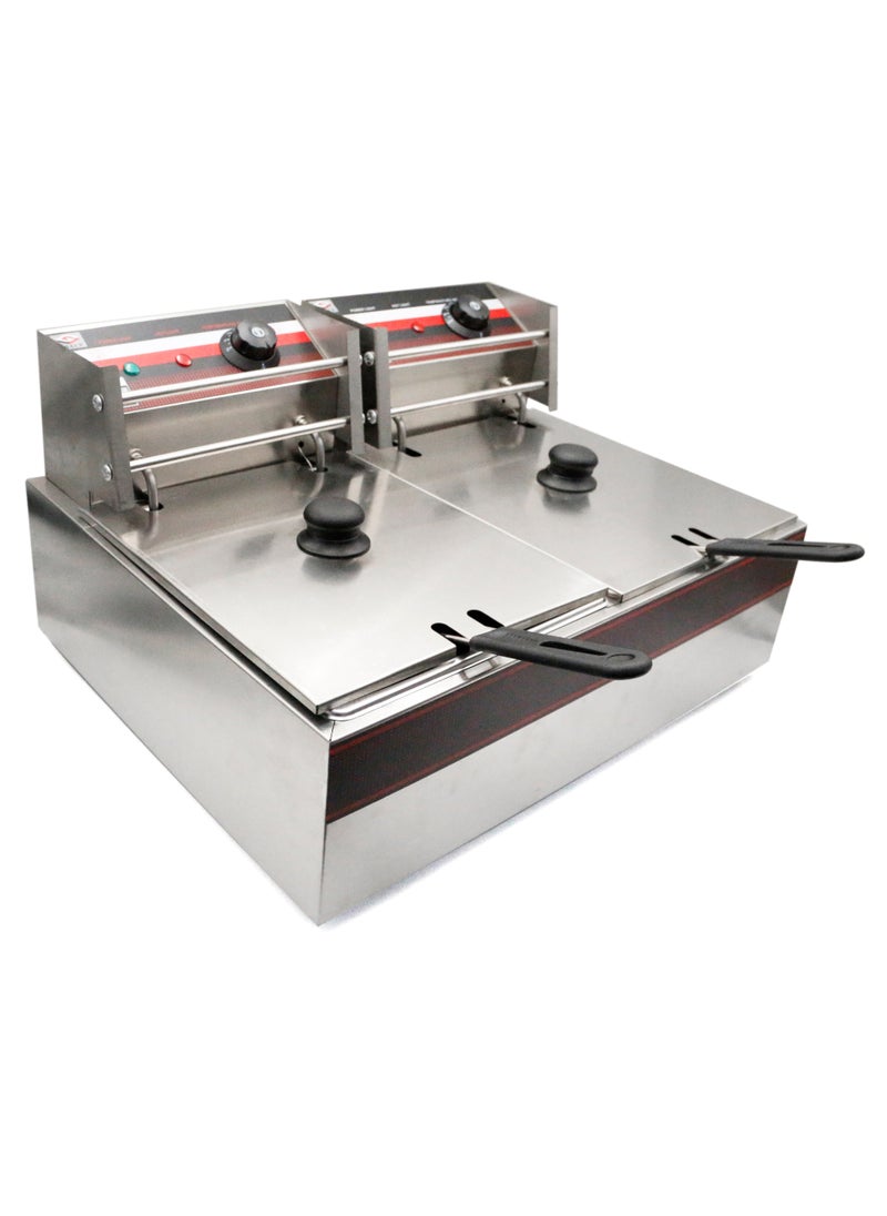 Grace - Grace Countertop Double Fryer  12L 5kW - Image 1