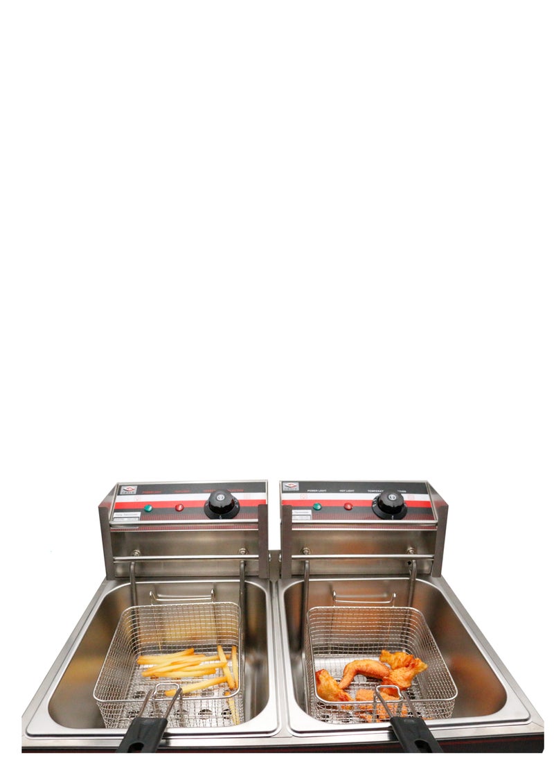 Grace - Grace Countertop Double Fryer  12L 5kW - Image 1