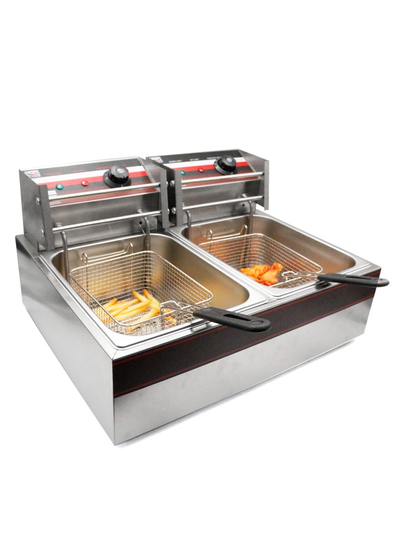 Grace - Grace Countertop Double Fryer  12L 5kW - Image 1