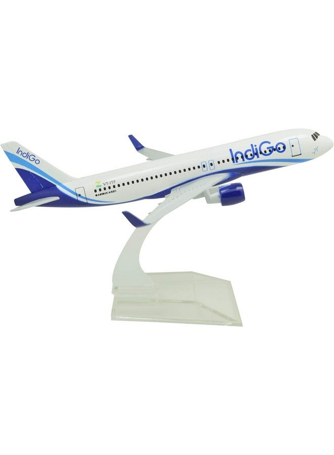AmigozZ Diecast Aeroplane Scale Model only for Display, Size -16 cm-A320 (Indigo Airlines) - Image 1