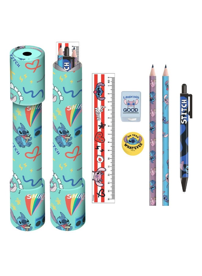 مجموعة قرطاسية ملونة برسومات مدرسية