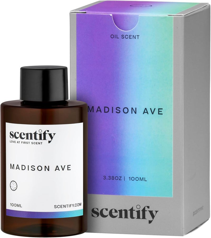 Scentify سنتيفي ماديسون أفينيو عطر زيت عطري لإعادة تعبئة البخاخات الزيتية عطر عطري فاخر ومريح 100 مل، 3.38 أونصة - Image 1