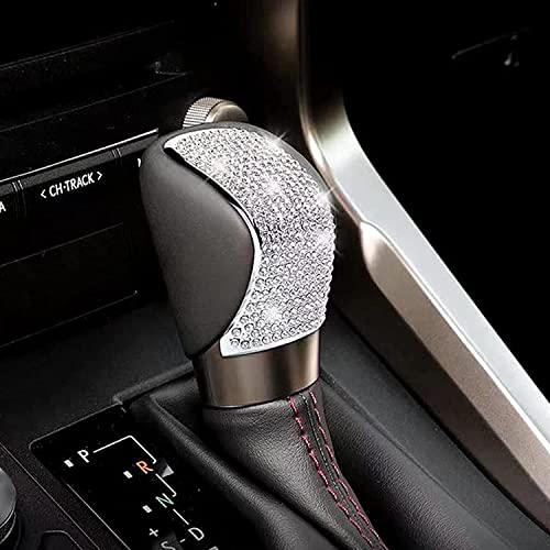 HHLOU Bling Crystal Shifter Gear Lever Accessories Compatible with Lexus 2016-2018 ES 2015-2022 NX 2016-2022 RX 2014-2022 is 2015-2022 RC 2016-2022 GS 2020-2022 GX-460 - Image 1