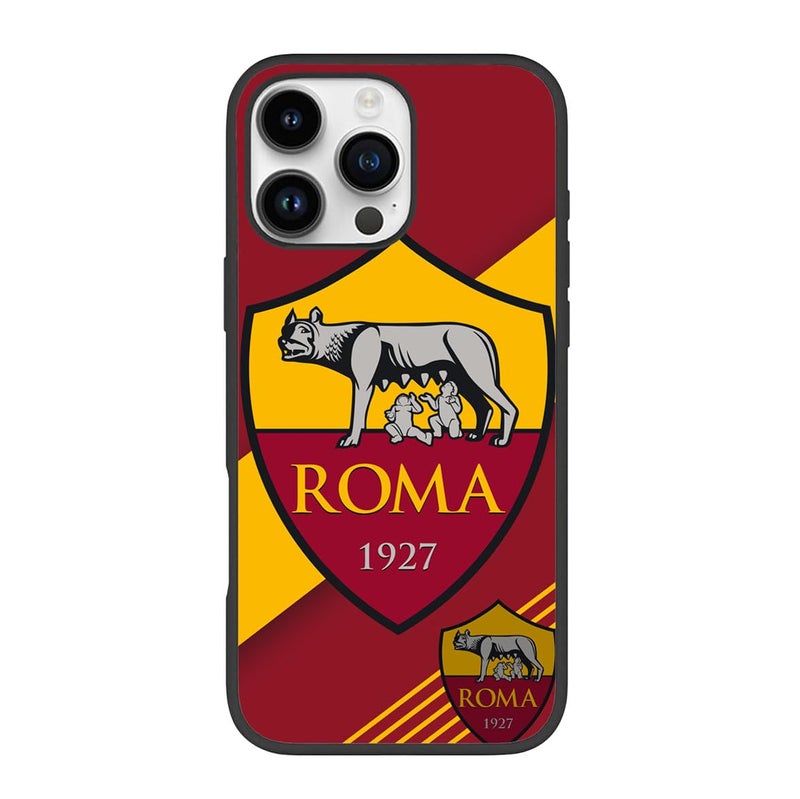 Silk Route AS Roma Italy FootballSoccer Club Design Mobile Back Cover for Apple iPhone 13 Pro Multicolor