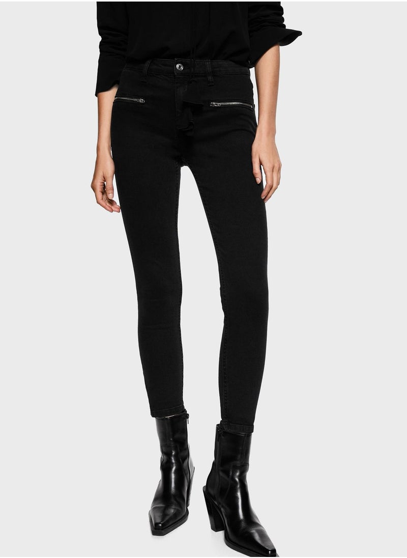 MANGO - High Waist Jeans - Image 1