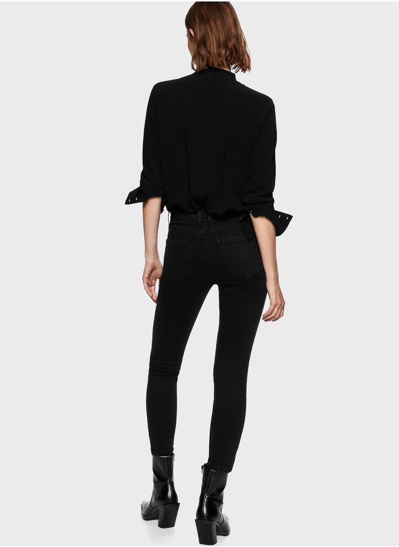 MANGO - High Waist Jeans - Image 1