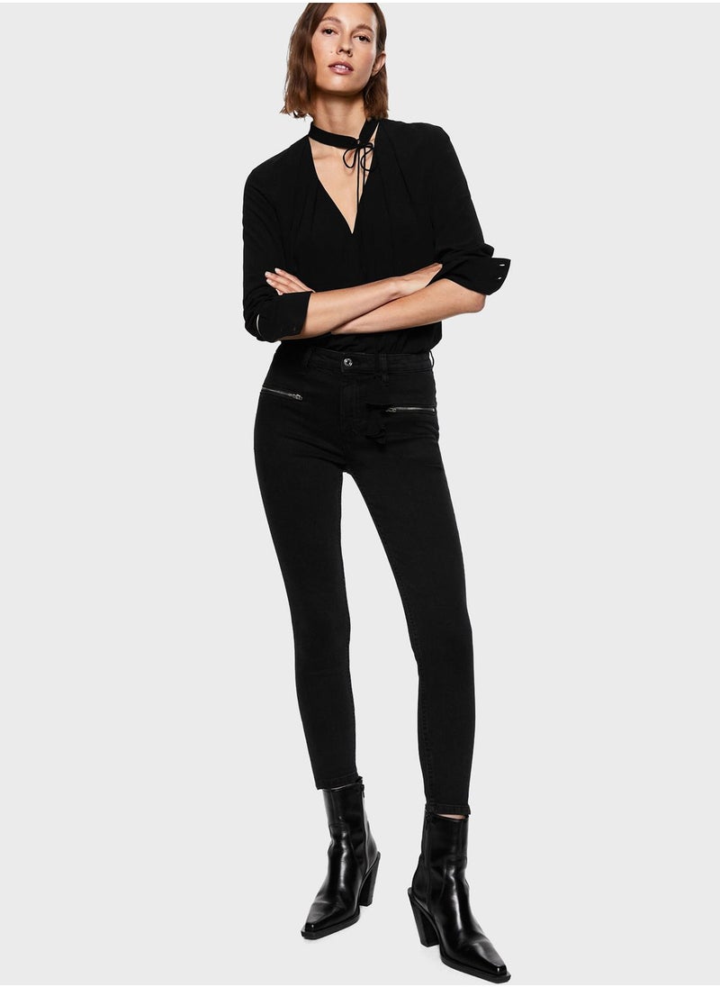 MANGO - High Waist Jeans - Image 1