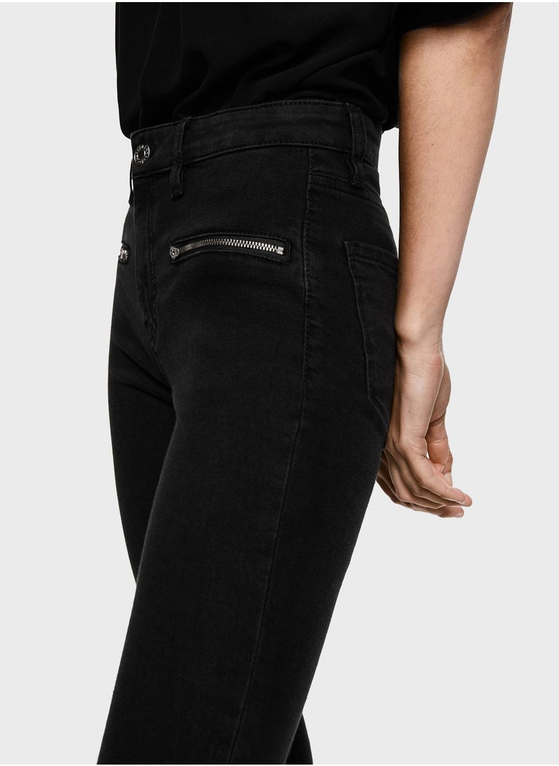 MANGO - High Waist Jeans - Image 1