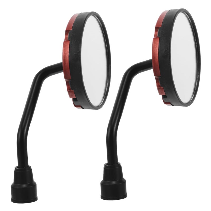 Universal Motorcycle Rear View Side Mirrors Flexible Angle Compact Design - Image 2