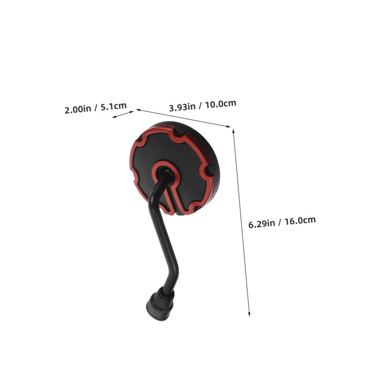 Universal Motorcycle Rear View Side Mirrors Flexible Angle Compact Design - Image 3