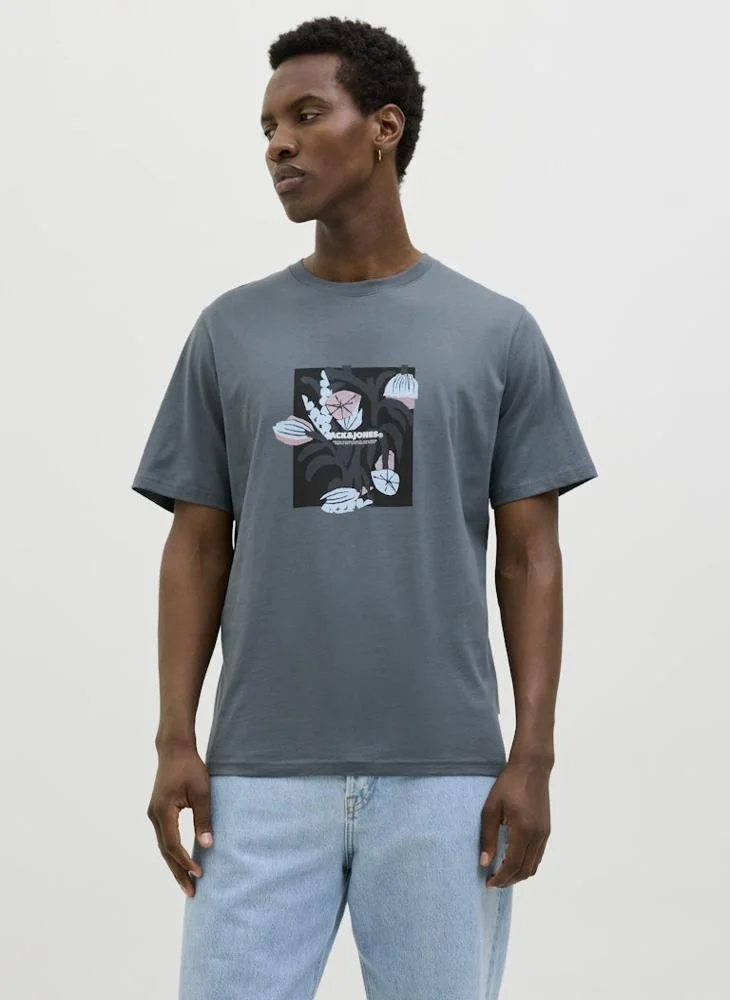 JACK & JONES Joralmeria Front Crew Neck T-Shirt