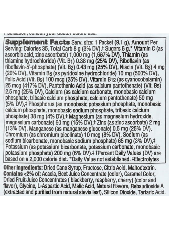 ALACER Raspberry Emergen C Packet, 0.32 OZ - Image 4