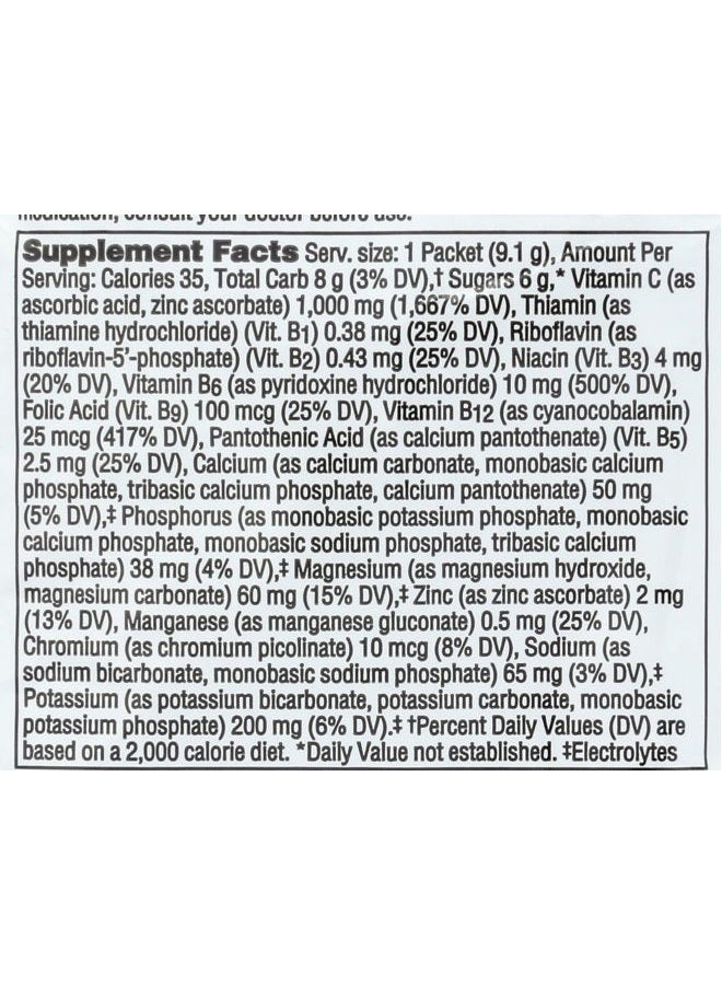 ALACER Raspberry Emergen C Packet, 0.32 OZ - Image 3