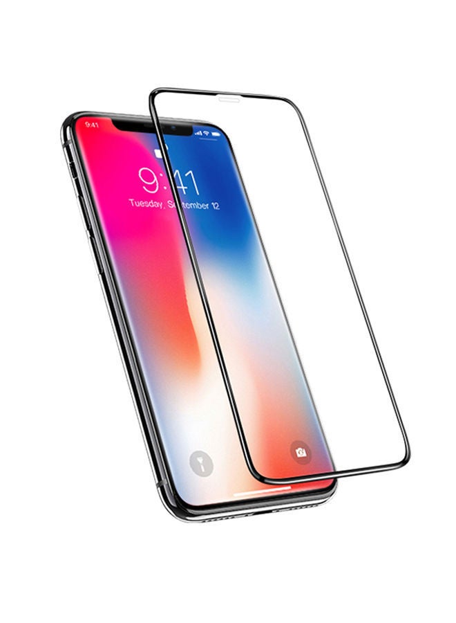 NIBEMINENT Tempered Glass Screen Protector For Apple iPhone X/Xs/11 Pro Clear/Black - Image 3