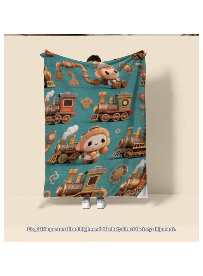 general Flannel thin blanket (warm and comfortable, suitable for sleep, gaming, dust removal and sandproof) 150cm*200cm - 953 - Image 1