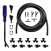 BWBWND 22 PCS Windshield Washer Hose Kit Windscreen Sprayer Nozzle Set with 131FT Fluid Hose Connectors Windshield Washer Tubing Nozzle Replacement Kit for Most Car Water Pump - Image 2