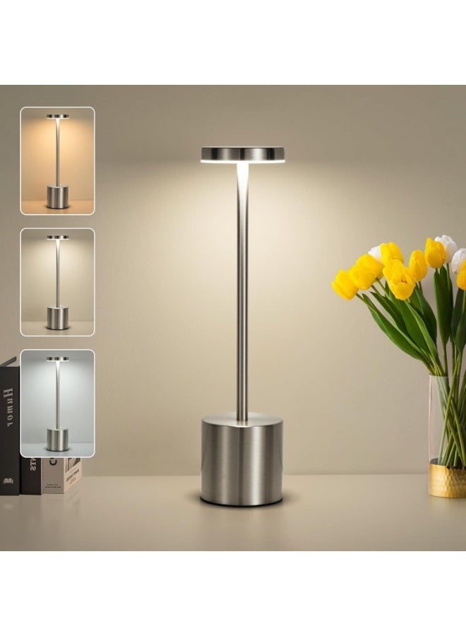 Grabix - Cordless LED Table Lamp with Touch Control - Battery Operated Portable Desk Lamp for Bedside, Nightstand & Reading - Image 4