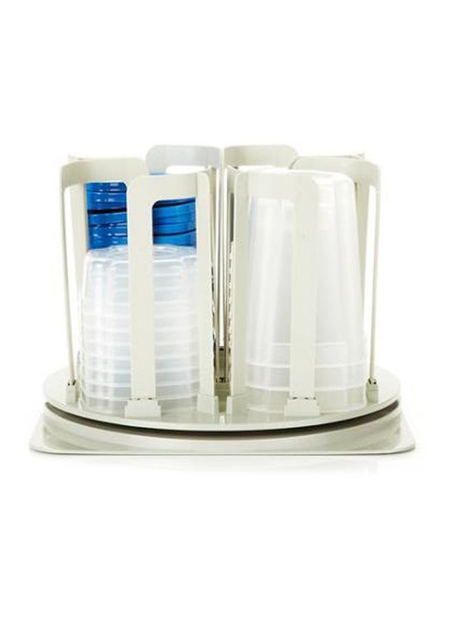 NIBEMINENT 49-Piece Food Container With Holder Set White/Blue One Size  - Image 3