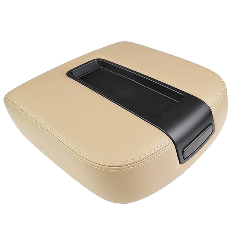 Center Console Armrest lid Cover Compatible with 20072013 Silverado Tahoe Suburba Avalanche Sierra Yukon XL Arm Rest Center Console Cover Lid Replac OE 19328711 Beige