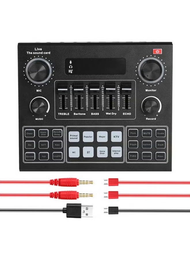 VOGMAX Sound Card Audio Mixer I6970-A Black V9 Live  - Image 1