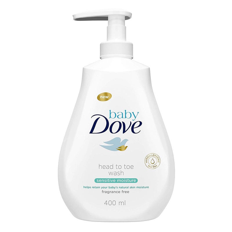Dove Baby Head to Toe Body Wash Sensitive Moisture - 6 Packs x 13.52 FL.Oz / 400 ml - Image 2
