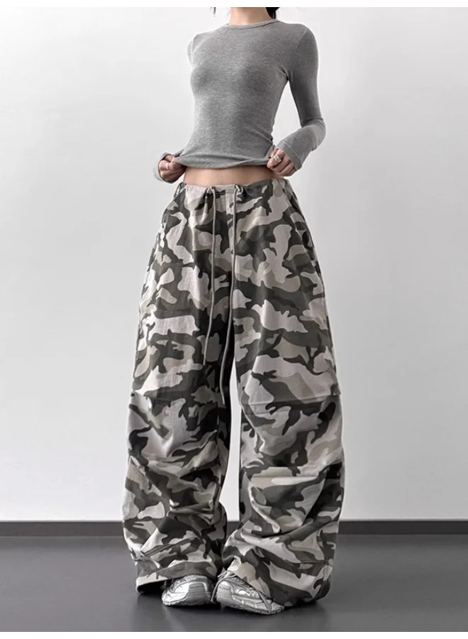 Madam Uniq Women's Y2K Vintage American Camouflage Cargo Pants