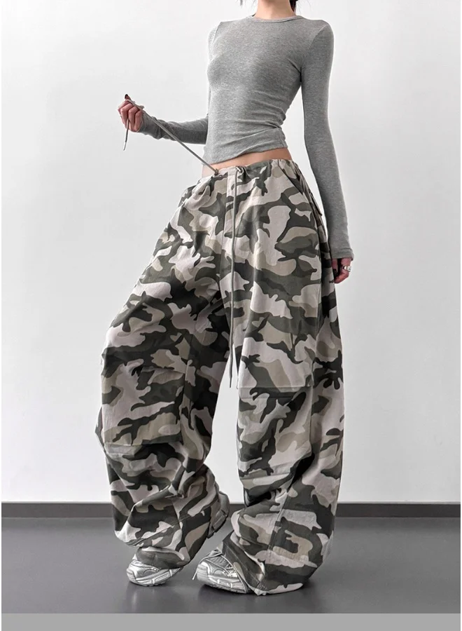 Madam Uniq Women's Y2K Vintage American Camouflage Cargo Pants
