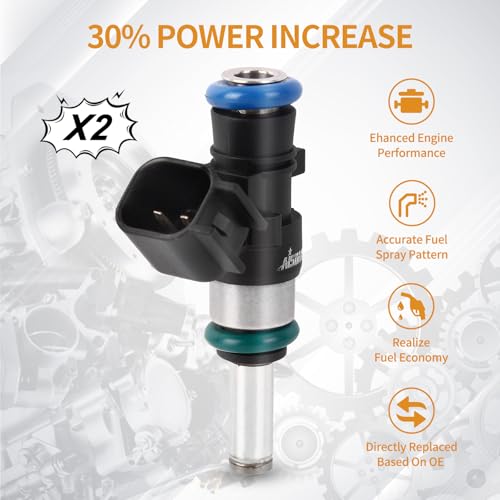 AISHAN 2PCS Fuel Injectors 4 Holes Compatible with Polaris General XP 4 1000 2016-2021, RZR RS1 S XP 4 1000 2014 2015 2016 2017 2018 2019 2020 2021 Replace# 2521387 0280158337 - Image 3