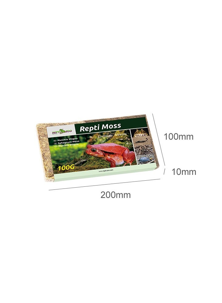 REPTIZOO REPTI ZOO 7OZ Natural Sphagnum Moss for Reptiles, 200g Chile Moss Substrate for Reptile & Amphibian | Terrarium Tank Forest Moss Bedding for Snakes, Turtles, Frog, Hermit Cra  - Image 2