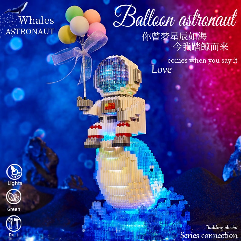 Compatible With Lego Tiny Particles Astronaut Brick Puzzle Assembled Toy Boys And Girls Gift Desktop Ornaments - Image 5